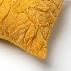 FLORA - Kussenhoes 45x45 Cm Golden Glow - Geel - Exclusief Binnenkussen -Dutch Decor 1200x1200 527