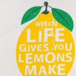 LARA - Kussenhoes Katoen 45x45 Cm - Ivoor / Wit - When Life Give You Lemons Make Lemonade - Citroen - Exclusief Binnenkussen -Dutch Decor 1200x1200 528