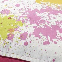 NADIA - Kussenhoes 45x45 Cm - Fuchsia - Roze - Spetters - Katoen - Met Rits 8 NADIA - Kussenhoes 45x45 Cm - Fuchsia - Roze - Spetters - Katoen - Met Rits -Dutch Decor 1200x1200 531