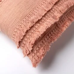 FARA- Sierkussen 45x45 Cm Muted Clay - Roze - Inclusief Binnenvulling -Dutch Decor 1200x1200 544