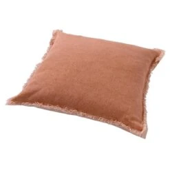 BURTO - Sierkussen Van Gewassen Katoen Muted Clay 45x45 Cm - Inclusief Binnenvulling -Dutch Decor 1200x1200 595