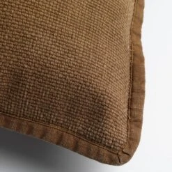 BOWIE - Kussenhoes Gewassen Katoen 45x45 Cm - Tobacco Brown - Bruin - Exclusief Binnenkussen -Dutch Decor 1200x1200 7
