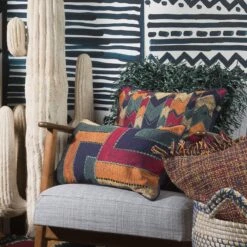 LILKE - Sierkussen Donkerblauw 45x45 Cm - Inclusief Binnenkussen -Dutch Decor 1200x1200 799