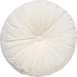 Dutch Decor - KAJA - Sierkussen Rond Velvet 40 Cm - Snow White - Wit -Dutch Decor 1200x1200 814