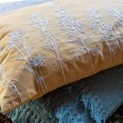 MADELIN - Sierkussen Van Katoen Golden Glow 40x60 Cm - Geel - Inclusief Binnenvulling -Dutch Decor 1200x1200 817