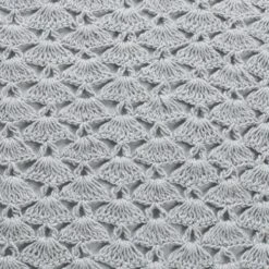 HUSET - Sierkussen Gehaakt Dessin 45x45 Cm - Grijs - Mist - Pasteltint - 100% Katoen - Inclusief Binnenkussen -Dutch Decor 1200x1200 828