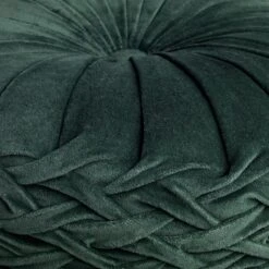 Dutch Decor - KAJA - Sierkussen Rond Velvet 40 Cm - Mountain View - Donkergroen -Dutch Decor 1200x1200 853