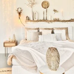 FLUFFY - Sierkussen Unikleur 45x45 Cm - Snow White - Wit - Inclusief Binnenvulling -Dutch Decor 1200x1200 891