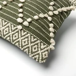 JULIEN - Sierkussen Van Katoen 40x60 Cm Chive - Groen - Inclusief Binnenvulling -Dutch Decor 1200x1200 905