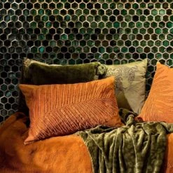 LENNY - Sierkussen Van Katoen 40x60 Cm Tobacco Brown - Bruin - Inclusief Binnenvulling -Dutch Decor 1200x1200 958