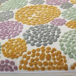 UWING - Sierkussen 45x45 Cm - Zand - Beige - Geel - Paars - Groen - Streepjes - Inclusief Binnenkussen -Dutch Decor 1200x1200 970