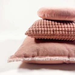 Set Van 2- Dutch Decor ROME- Kussenhoezen Unikleur Muted Clay 45x45 Cm - Roze -Dutch Decor 1200x1200 99