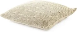 ERICA - Kussenhoes 45x45 Cm - Zand - Beige - Gebreid Dessin - Pasteltint - Met Rits -Dutch Decor 1200x506