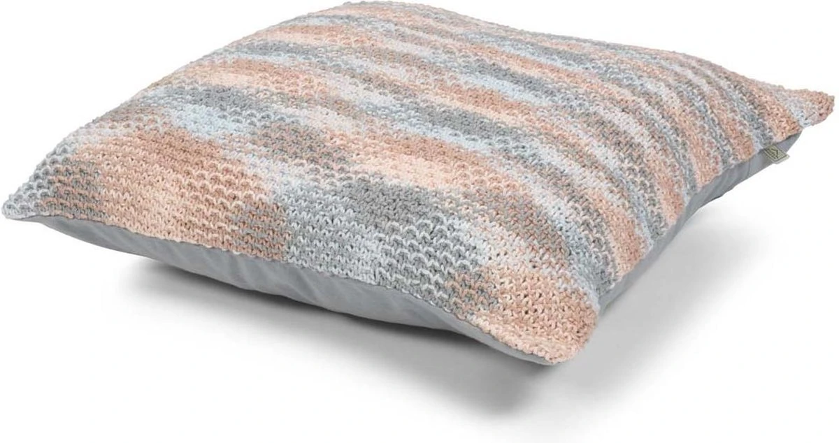 JUDITH - Sierkussen Mist Multi 45x45 Cm - Grijs - Inclusief Binnenkussen 3 JUDITH - Sierkussen Mist Multi 45x45 Cm - Grijs - Inclusief Binnenkussen - Afbeelding 3
