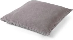 ANNA - Kussenhoes Taupe Van Gewassen Katoen 50x50 Cm - Met Rits -Dutch Decor 1200x660