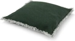 BURTO - Kussenhoes Van Gewassen Katoen Mountain View 60x60 Cm - Groen - Exclusief Binnenkussen -Dutch Decor 1200x663