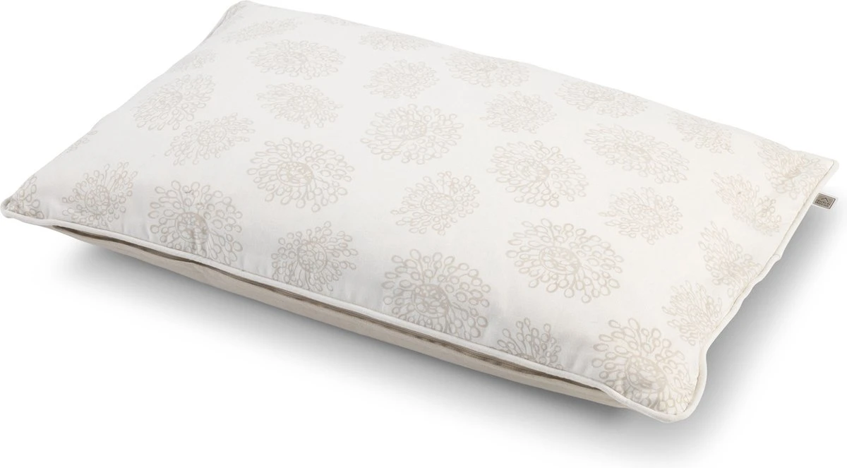 STEVEN - Kussenhoes Van Katoen 40x60 Cm - Wit - Ivoor -beige - Bloemen - 100% Katoen - Met Rits - Exclusief Binnenkussen 6 STEVEN - Kussenhoes Van Katoen 40x60 Cm - Wit - Ivoor -beige - Bloemen - 100% Katoen - Met Rits - Exclusief Binnenkussen - Afbeelding 6