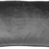 FINN - Sierkussen Velvet 30x50 Cm - Charcoal Gray - Antraciet - Inclusief Binnenvulling