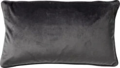 FINN - Kussenhoes Velvet 30x50 Cm - Charcoal Gray - Antraciet - Exclusief Binnenkussen