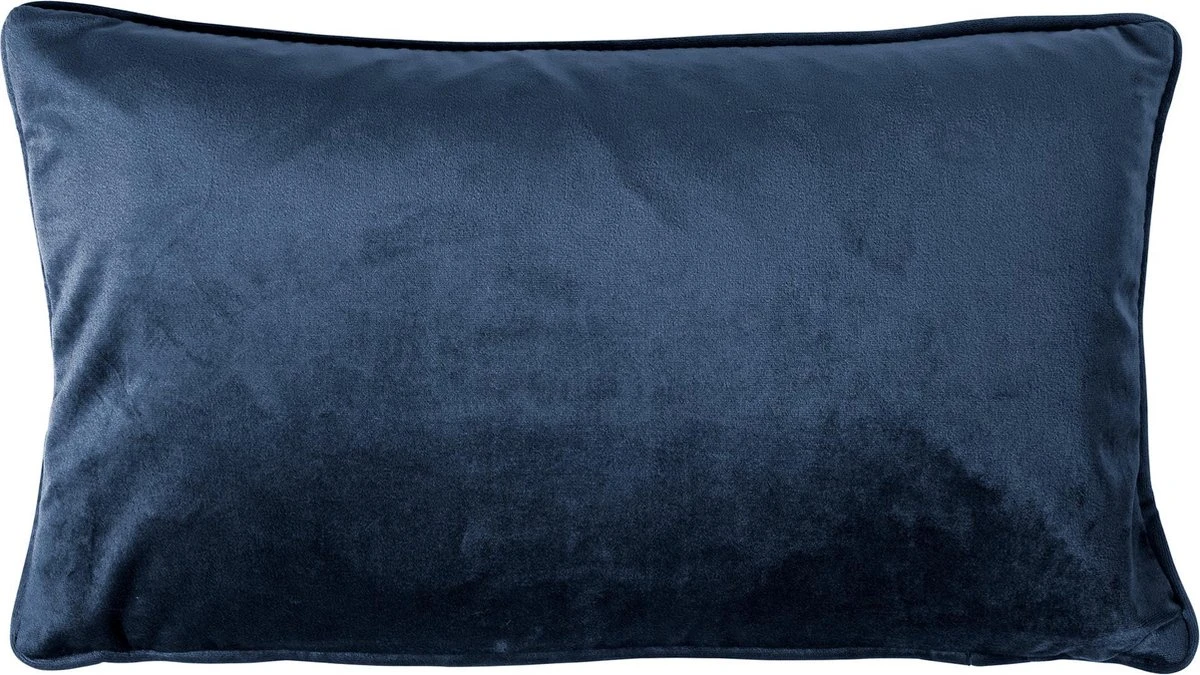FINN - Kussenhoes Velvet 30x50 Cm - Insignia Blue - Donkerblauw - Exclusief Binnenkussen 1 FINN - Kussenhoes Velvet 30x50 Cm - Insignia Blue - Donkerblauw - Exclusief Binnenkussen