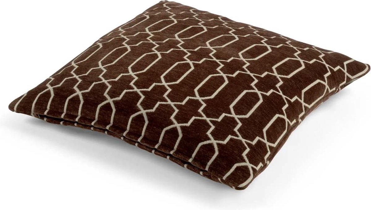 PERRY - Kussenhoes Bruin 45x45 Cm - Met Rits 5 PERRY - Kussenhoes Bruin 45x45 Cm - Met Rits - Afbeelding 5