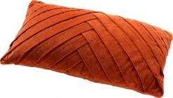 FEMM - Kussenhoes Velvet 30x50 Cm - Potters Clay - Oranje - Exclusief Binnenkussen -Dutch Decor 1200x681