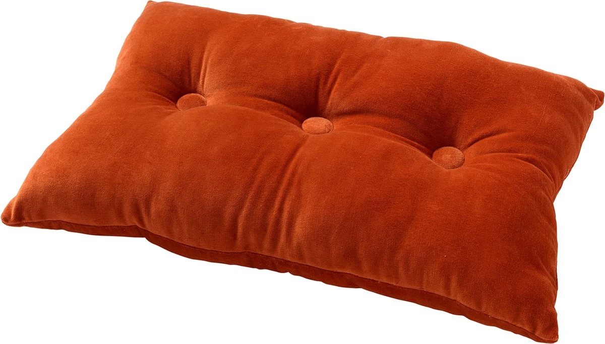 VALERIE - Sierkussen Velvet Potters Clay 40x60 Cm - Oranje - Inclusief Binnenvulling 2 VALERIE - Sierkussen Velvet Potters Clay 40x60 Cm - Oranje - Inclusief Binnenvulling - Afbeelding 2