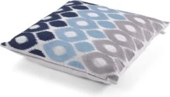 EGEA - Kussenhoes Geborduurd 45x45 Cm - Lichtgrijs - Lichtblauw - Donkerblauw - Exclusief Binnenkussen -Dutch Decor 1200x686 2