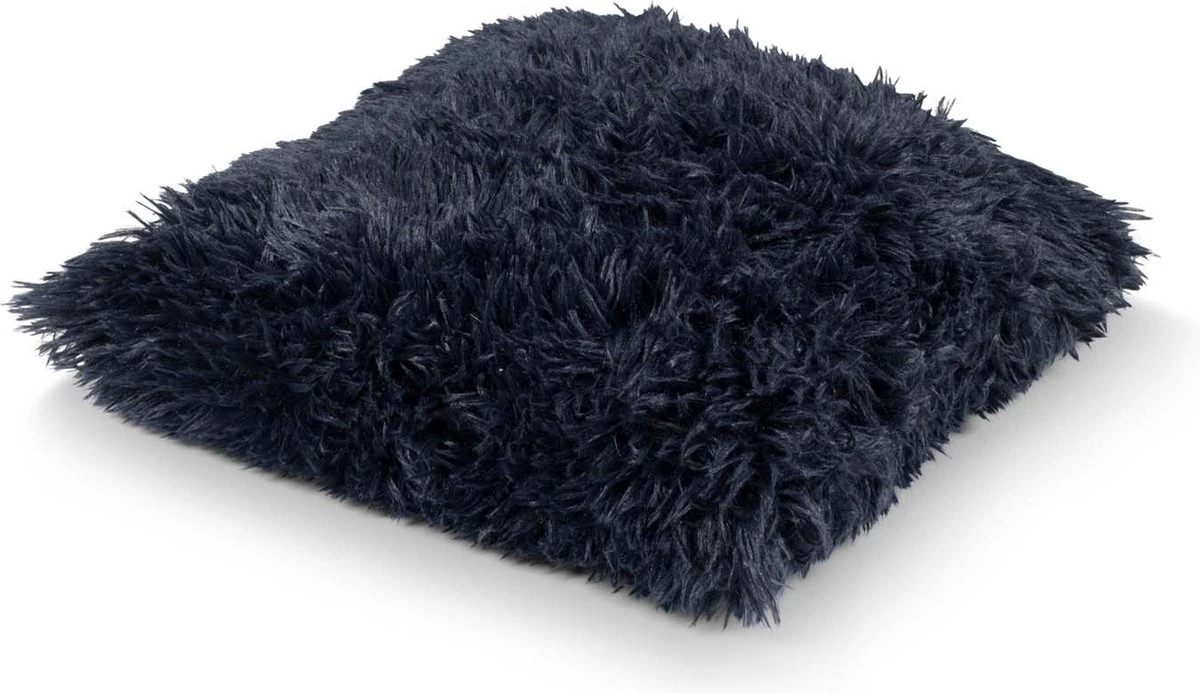 FLUFFY - Kussenhoes Unikleur Insignia Blue 45x45 Cm - Blauw - Exclusief Binnenkussen 6 FLUFFY - Kussenhoes Unikleur Insignia Blue 45x45 Cm - Blauw - Exclusief Binnenkussen - Afbeelding 6