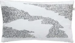 WERNA - Kussenhoes 30x50 Cm - Mist / Grijs - Pailetten - Met Rits