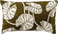 JULES - Kussenhoes 30x50 Cm Olive Branch - Groen - Met Rits
