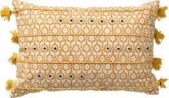 TEQUILA - Kussenhoes Van Katoen 40x60 Cm Golden Glow - Geel - Exclusief Binnenkussen