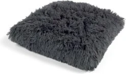 FLUFFY - Kussenhoes Unikleur 45x45 Cm - Charcoal Gray - Antraciet - Exclusief Binnenkussen -Dutch Decor 1200x706 2