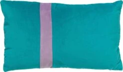 PIPPA - Sierkussen Velvet Aquarelle 30x50 Cm - Blauw - Inclusief Binnenvulling