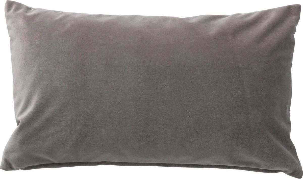 ELISA - Sierkussen Velvet 30x50 Cm - Wet Weather - Grijs - Inclusief Binnenvulling 2 ELISA - Sierkussen Velvet 30x50 Cm - Wet Weather - Grijs - Inclusief Binnenvulling - Afbeelding 2