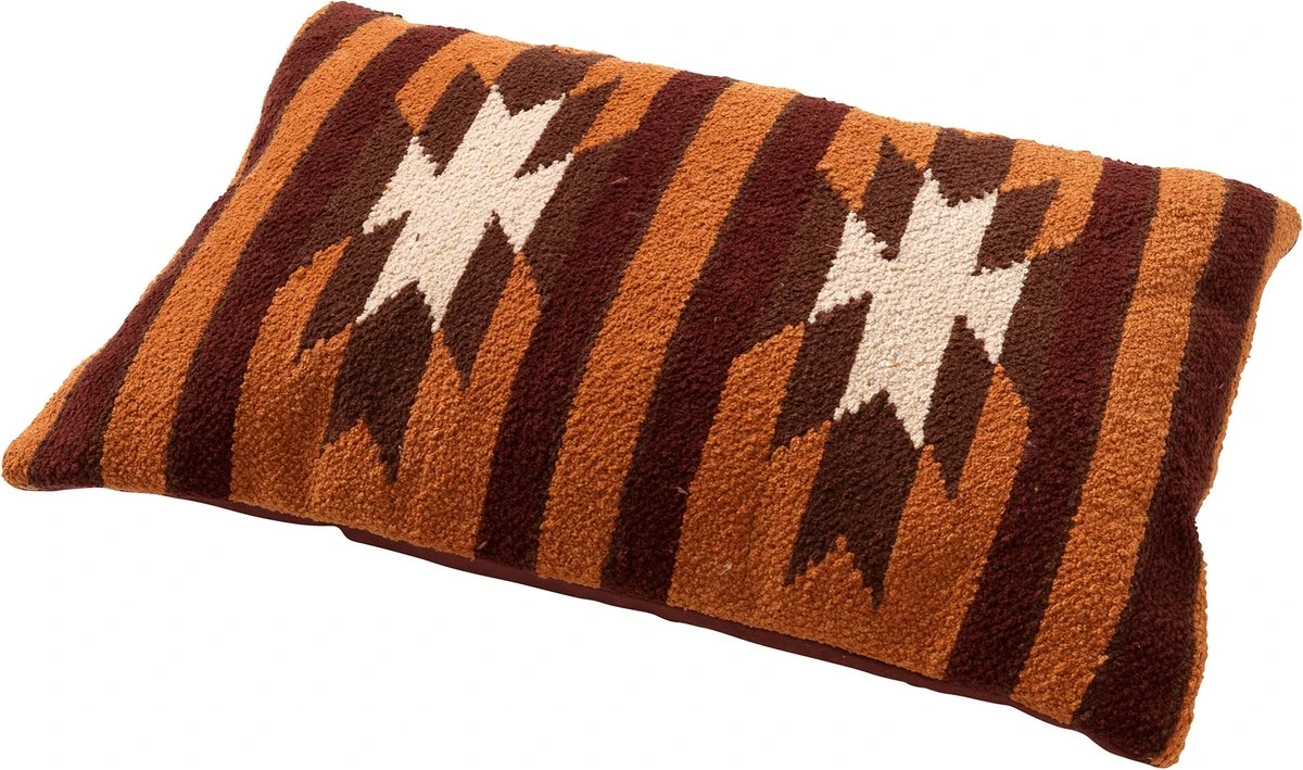 NALU - Kussenhoes Kelim Merlot 40x60 Cm - Rood - Exclusief Binnenkussen 5 NALU - Kussenhoes Kelim Merlot 40x60 Cm - Rood - Exclusief Binnenkussen - Afbeelding 5