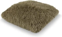 FLUFFY - Kussenhoes Unikleur 45x45 Cm - Olijf - Groen - Exclusief Binnenkussen -Dutch Decor 1200x713 1