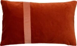 PIPPA - Kussenhoes Velvet 30x50 Cm - Potters Clay - Oranje - Exclusief Binnenkussen