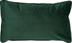 FINN - Kussenhoes Velvet 30x50 Cm - Mountain View - Donkergroen - Exclusief Binnenkussen