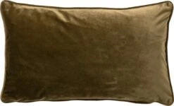 FINN - Kussenhoes Velvet 30x50 Cm - Military Olive - Groen - Exclusief Binnenkussen