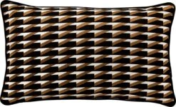 JAVIER - Sierkussen 30x50 Cm Raven - Zwart - Inclusief Binnenkussen