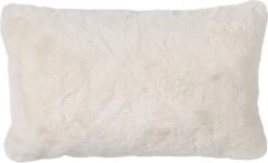 ZAYA - Kussenhoes Unikleur 30x50 Cm - Snow White - Wit - Exclusief Binnenkussen