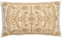 MIMI - Sierkussen Van Katoen Tobacco Brown 30x50 Cm - Bruin En Wit - Inclusief Binnenvulling -Dutch Decor 1200x732 5