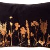DALI - Kussenhoes Met Bloemenpatroon 30x50 Cm Raven - Zwart - Exclusief Binnenkussen