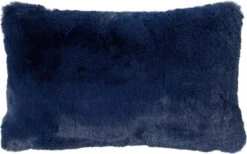 ZAYA - Kussenhoes Unikleur 30x50 Cm - Insignia Blue - Donkerblauw - Exclusief Binnenkussen