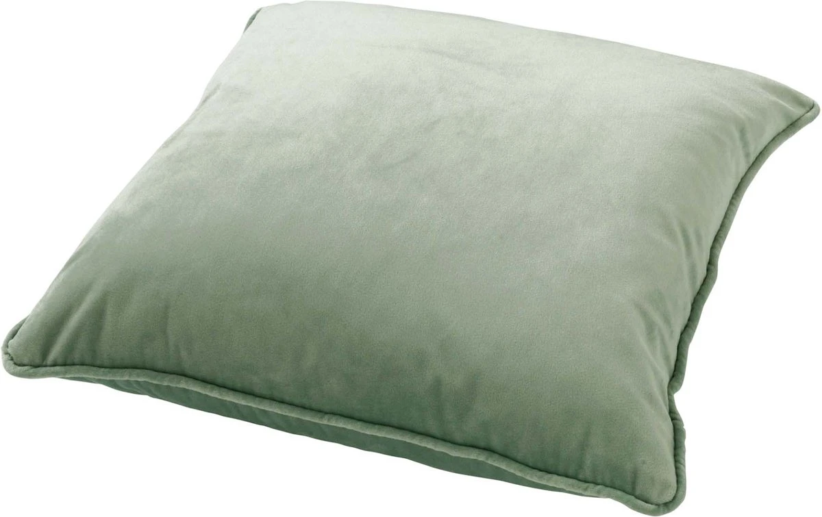 FINN - Kussenhoes Velvet 60x60 Cm - Jadeite - Lichtgroen - Exclusief Binnenkussen 3 FINN - Kussenhoes Velvet 60x60 Cm - Jadeite - Lichtgroen - Exclusief Binnenkussen - Afbeelding 3