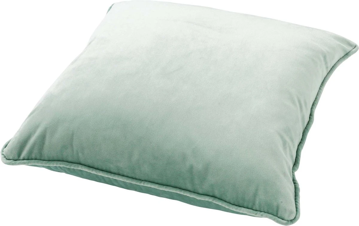 FINN - Kussenhoes Velvet 45x45 Cm - Jadeite - Lichtgroen - Exclusief Binnenkussen 3 FINN - Kussenhoes Velvet 45x45 Cm - Jadeite - Lichtgroen - Exclusief Binnenkussen - Afbeelding 3