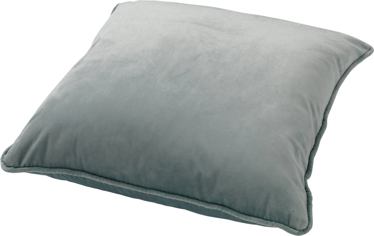 FINN - Kussenhoes Velvet 60x60 Cm - Jadeite - Lichtgroen - Exclusief Binnenkussen 4 FINN - Kussenhoes Velvet 60x60 Cm - Jadeite - Lichtgroen - Exclusief Binnenkussen - Afbeelding 4