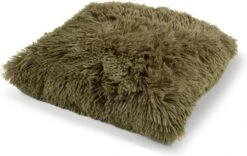 FLUFFY - Kussenhoes Unikleur 45x45 Cm - Olijf - Groen - Exclusief Binnenkussen -Dutch Decor 1200x760