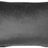 FINN - Kussenhoes Velvet Charcoal Gray 40x60 Cm - Grijs - Exclusief Binnenkussen